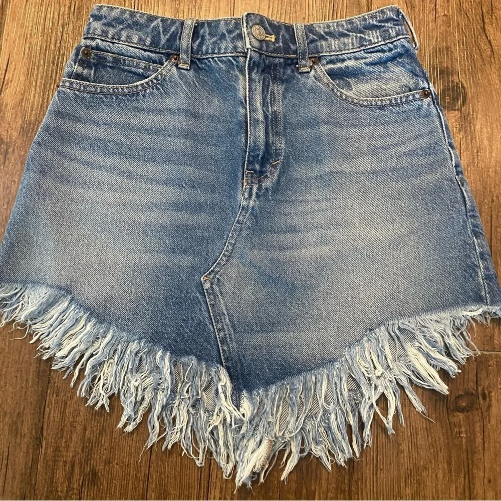 Free People Bailey Denim Mini Skirt size 24